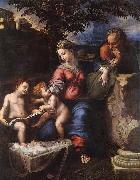 Holy Family below the Oak RAFFAELLO Sanzio